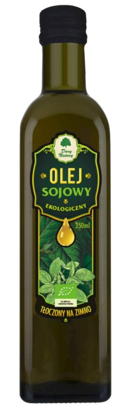 OLEJ SOJOWY TŁOCZONY NA ZIMNO BIO 250 ml - DARY NATURY DARY NATURY - inne
