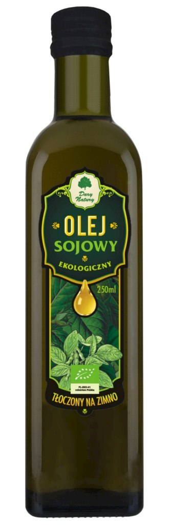 OLEJ SOJOWY TŁOCZONY NA ZIMNO BIO 250 ml - DARY NATURY DARY NATURY - inne OLEJ SOJOWY TŁOCZONY NA ZIMNO BIO 250 ml - DARY NATURY DARY NATURY - inne