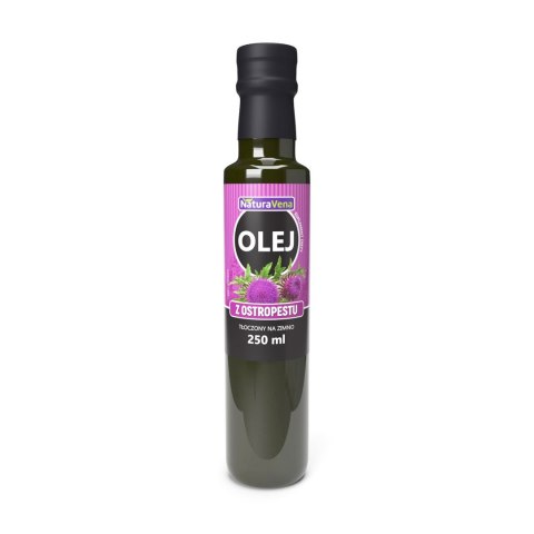 OLEJ Z OSTROPESTU PLAMISTEGO TŁOCZONY NA ZIMNO 250 ml - NATURAVENA NATURAVENA OLEJ Z OSTROPESTU PLAMISTEGO TŁOCZONY NA ZIMNO 250 ml - NATURAVENA NATURAVENA