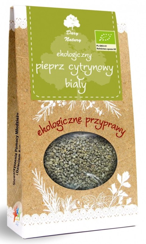 PIEPRZ BIAŁY CYTRYNOWY BIO 50 g - DARY NATURY DARY NATURY - przyprawy i zioła