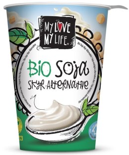 PRODUKT TYPU SKYR PROTEINOWY SOJOWY NATURALNY BEZ DODATKU CUKRÓW BIO 400 g - MY LOVE MY LIFE MY LOVE MY LIFE (desery i produkty roślinne)
