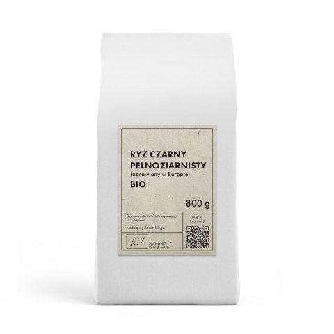 RYŻ CZARNY PEŁNOZIARNISTY (UPRAWIANY W EUROPIE) BIO 800 g - THE PLANET THE PLANET RYŻ CZARNY PEŁNOZIARNISTY (UPRAWIANY W EUROPIE) BIO 800 g - THE PLANET THE PLANET