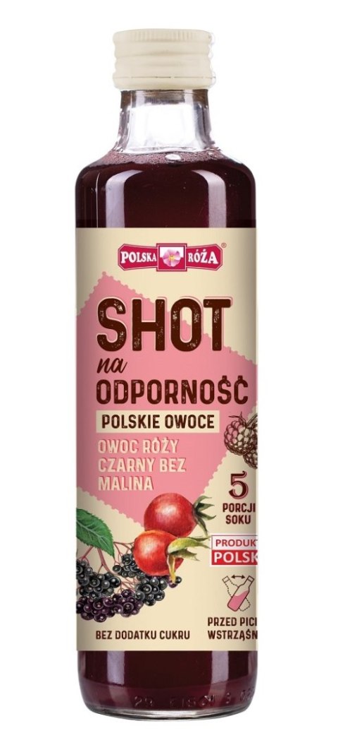 SHOT NA ODPORNOŚĆ NFC OWOC RÓŻY - CZARNY BEZ - MALINA BEZ DODATKU CUKRÓW 250 ml - POLSKA RÓŻA POLSKA RÓŻA (soki owocowe, syropy, shoty) SHOT NA ODPORNOŚĆ NFC OWOC RÓŻY - CZARNY BEZ - MALINA BEZ DODATKU CUKRÓW 250 ml - POLSKA RÓŻA POLSKA RÓŻA (soki owocowe, syropy, shoty)
