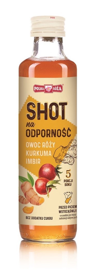 SHOT NA ODPORNOŚĆ OWOC RÓŻY - KURKUMA - IMBIR BEZ DODATKU CUKRÓW 250 ml - POLSKA RÓŻA POLSKA RÓŻA (soki owocowe, syropy, shoty) SHOT NA ODPORNOŚĆ OWOC RÓŻY - KURKUMA - IMBIR BEZ DODATKU CUKRÓW 250 ml - POLSKA RÓŻA POLSKA RÓŻA (soki owocowe, syropy, shoty)