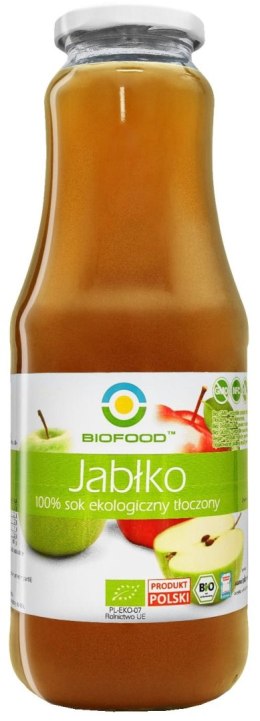 SOK JABŁKOWY NFC BEZGLUTENOWY BIO 1 L - BIOFOOD BIOFOOD (soki, przetwory, octy, olej kokosowy)