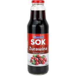 SOK Z ŻURAWINY 100 % 750 ml - NATURAVENA NATURAVENA