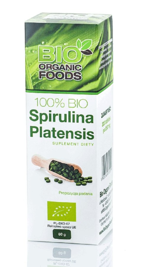 SPIRULINA PLATENSIS BIO (250 mg) 320 TABLETEK - BIO ORGANIC FOODS BIO ORGANIC FOODS (suplementy diety) SPIRULINA PLATENSIS BIO (250 mg) 320 TABLETEK - BIO ORGANIC FOODS BIO ORGANIC FOODS (suplementy diety)