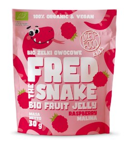ŻELKI MALINA BEZ ŻELATYNY BIO 30 g - DIET-FOOD (FRED THE SNAKE) DIET-FOOD