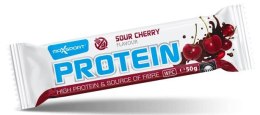 BATON PROTEINOWY O SMAKU WIŚNIOWYM W KAKAOWEJ POLEWIE BEZGLUTENOWY 50 g - MAXSPORT MAXSPORT (batony, kremy, makarony)