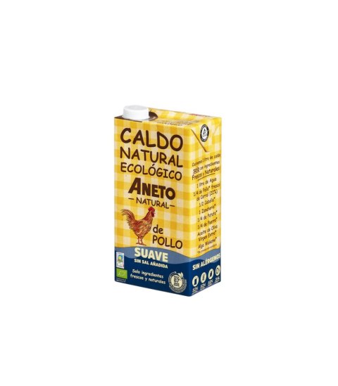 BULION Z KURCZAKA BEZ DODATKU SOLI W PŁYNIE BEZGLUTENOWY BIO 1 L - ANETO NATURAL ANETO (buliony) BULION Z KURCZAKA BEZ DODATKU SOLI W PŁYNIE BEZGLUTENOWY BIO 1 L - ANETO NATURAL ANETO (buliony)