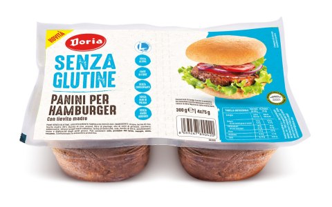 BUŁKI DO HAMBURGERÓW BEZGLUTENOWE (4 x 75 g) 300 g - DORIA DORIA (pieczywo bezglutenowe - chleb, bułki) BUŁKI DO HAMBURGERÓW BEZGLUTENOWE (4 x 75 g) 300 g - DORIA DORIA (pieczywo bezglutenowe - chleb, bułki)