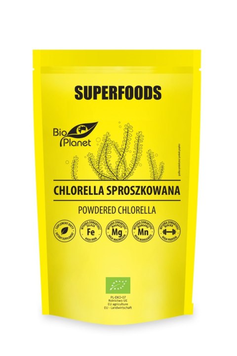 CHLORELLA SPROSZKOWANA BIO 200 g - BIO PLANET BIO PLANET - seria SUPERFOODS