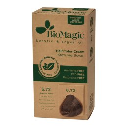 FARBA DO WŁOSÓW CIEMNY BEŻOWY BLOND (6.72) 250 g - BIOMAGIC BIOMAGIC (farby do włosów)