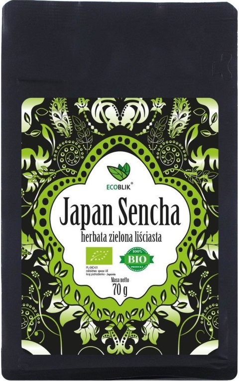 HERBATA ZIELONA LIŚCIASTA SENCHA JAPOŃSKA BIO 70 g - ECOBLIK ECOBLIK (herbaty)