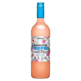 KOMBUCHA O SMAKU MALINY I LICZI ZERO % CUKRU 750 ml - DELIKATNA DELIKATNA (kombucha, kimchi, zakwas)