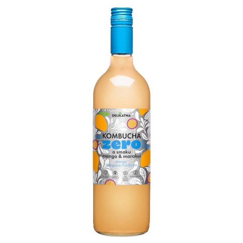 KOMBUCHA O SMAKU MANGO I MARAKUI ZERO % CUKRU 750 ml - DELIKATNA DELIKATNA (kombucha, kimchi, zakwas) KOMBUCHA O SMAKU MANGO I MARAKUI ZERO % CUKRU 750 ml - DELIKATNA DELIKATNA (kombucha, kimchi, zakwas)