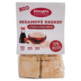 KRAKERSY Z SEZAMEM I SOSEM SOJOWYM BIO 100 g - ZEMANKA ZEMANKA (ciastka)