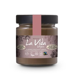 KREM MIGDAŁOWO - CZEKOLADOWO - DAKTYLOWY BEZGLUTENOWY FAIR TRADE BIO 200 g - LA VIDA LA VIDA (kremy orzechowe)