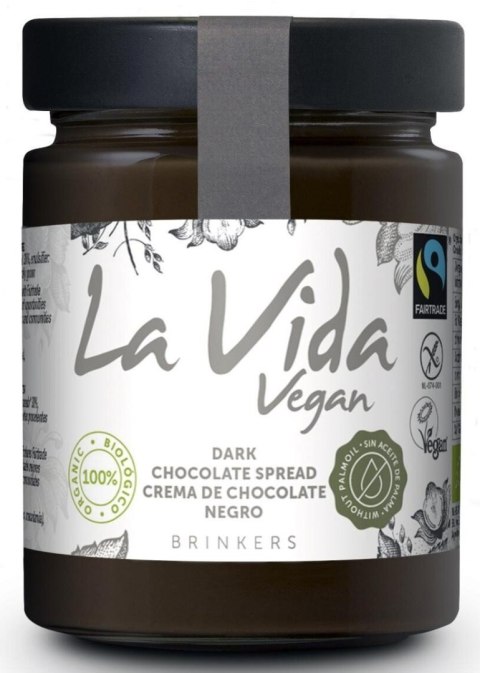 KREM Z CIEMNEJ CZEKOLADY BEZGLUTENOWY FAIR TRADE BIO 270 g - LA VIDA LA VIDA (kremy orzechowe) KREM Z CIEMNEJ CZEKOLADY BEZGLUTENOWY FAIR TRADE BIO 270 g - LA VIDA LA VIDA (kremy orzechowe)