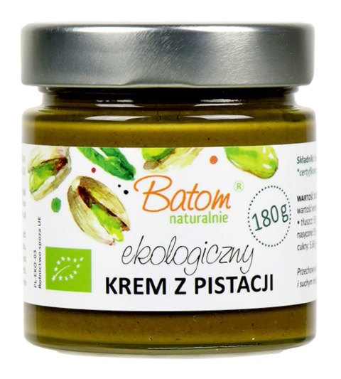 KREM Z PISTACJI 100 % BIO 180 g - BATOM BATOM (oleje, soki, sole kąpielowe) KREM Z PISTACJI 100 % BIO 180 g - BATOM BATOM (oleje, soki, sole kąpielowe)