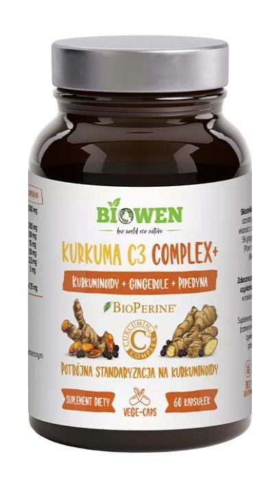 KURKUMA C3 COMPLEX+ BEZGLUTENOWA 60 KAPSUŁEK - BIOWEN BIOWEN (suplementy diety) KURKUMA C3 COMPLEX+ BEZGLUTENOWA 60 KAPSUŁEK - BIOWEN BIOWEN (suplementy diety)