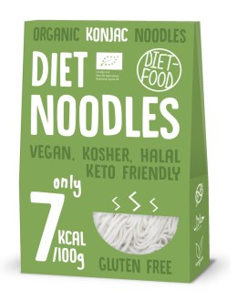 MAKARON (KONJAC) NOODLE BEZGLUTENOWY BIO 385 g (300 g) - DIET-FOOD DIET-FOOD