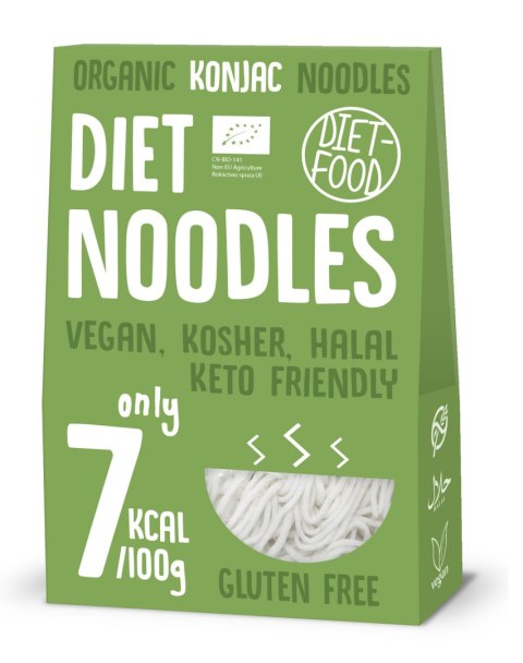 MAKARON (KONJAC) NOODLE BEZGLUTENOWY BIO 385 g (300 g) - DIET-FOOD DIET-FOOD MAKARON (KONJAC) NOODLE BEZGLUTENOWY BIO 385 g (300 g) - DIET-FOOD DIET-FOOD