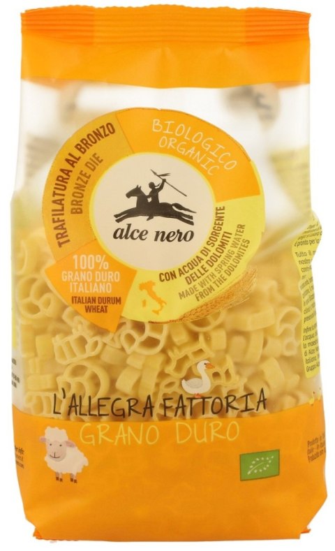 MAKARON (SEMOLINOWY) DLA DZIECI FARMA BIO 250 g - ALCE NERO ALCE NERO (włoskie produkty) MAKARON (SEMOLINOWY) DLA DZIECI FARMA BIO 250 g - ALCE NERO ALCE NERO (włoskie produkty)
