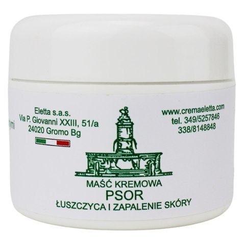 MAŚĆ KREMOWA PSOR NA ŁUSZCZYCĘ I ZAPALENIE SKÓRY 50 ml - ELETTA ELETTA (kremy, maście) MAŚĆ KREMOWA PSOR NA ŁUSZCZYCĘ I ZAPALENIE SKÓRY 50 ml - ELETTA ELETTA (kremy, maście)