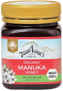 MIÓD MANUKA MGO 550+ BIO 250 g - TRANZALPINE TRANZALPINE (miód manuka)