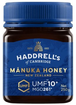 MIÓD MANUKA UMF 10+ MGO 261+ 250 g - HADDRELL'S OF CAMBRIDGE HADDRELL'S OF CAMBRIDGE (miody manuka)