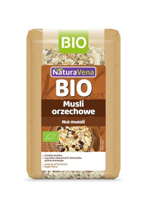 MUSLI ORZECHOWE BIO 300 g - NATURAVENA NATURAVENA BIO