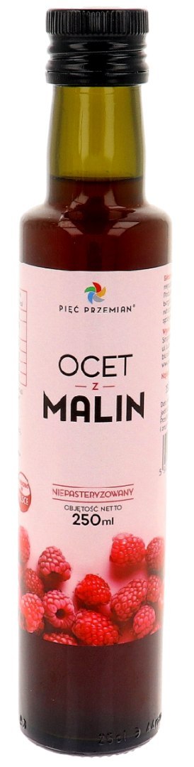 OCET MALINOWY BEZGLUTENOWY 250 ml - PIĘĆ PRZEMIAN PIĘĆ PRZEMIAN (produkty spożywcze) OCET MALINOWY BEZGLUTENOWY 250 ml - PIĘĆ PRZEMIAN PIĘĆ PRZEMIAN (produkty spożywcze)