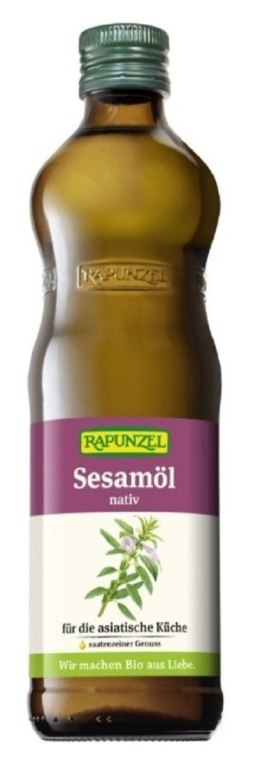 OLEJ SEZAMOWY TŁOCZONY NA ZIMNO BIO 500 ml - RAPUNZEL RAPUNZEL (makarony, czekolady, oleje, kremy orzech