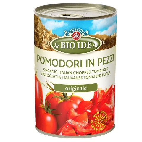 POMIDORY KROJONE BEZ SKÓRY BIO 400 g (240 g) - LA BIO IDEA LA BIO IDEA (makarony, strączkowe,sosy pomidorowe) POMIDORY KROJONE BEZ SKÓRY BIO 400 g (240 g) - LA BIO IDEA LA BIO IDEA (makarony, strączkowe,sosy pomidorowe)