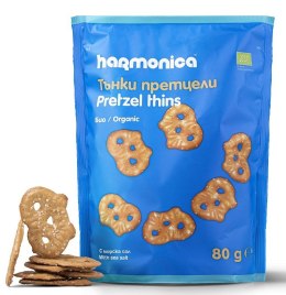 PRECELKI CIENKIE Z SOLĄ MORSKĄ BIO 80 g - HARMONICA HARMONICA (wafelki)