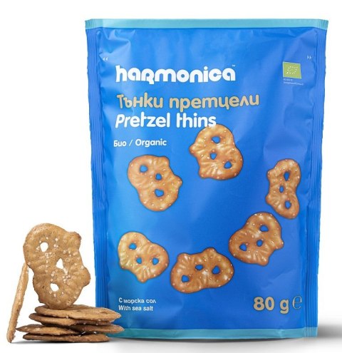 PRECELKI CIENKIE Z SOLĄ MORSKĄ BIO 80 g - HARMONICA HARMONICA (wafelki) PRECELKI CIENKIE Z SOLĄ MORSKĄ BIO 80 g - HARMONICA HARMONICA (wafelki)
