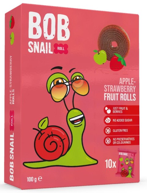 PRZEKĄSKI ROLL JABŁKO - TRUSKAWKA BEZ DODATKU CUKRÓW BEZGLUTENOWE 100 g - BOB SNAIL BOB SNAIL (przekąski owocowe) PRZEKĄSKI ROLL JABŁKO - TRUSKAWKA BEZ DODATKU CUKRÓW BEZGLUTENOWE 100 g - BOB SNAIL BOB SNAIL (przekąski owocowe)