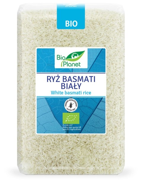 RYŻ BASMATI BIAŁY BEZGLUTENOWY BIO 2 kg - BIO PLANET BIO PLANET - seria NIEBIESKA (ryże, kasze, ziarna) RYŻ BASMATI BIAŁY BEZGLUTENOWY BIO 2 kg - BIO PLANET BIO PLANET - seria NIEBIESKA (ryże, kasze, ziarna)