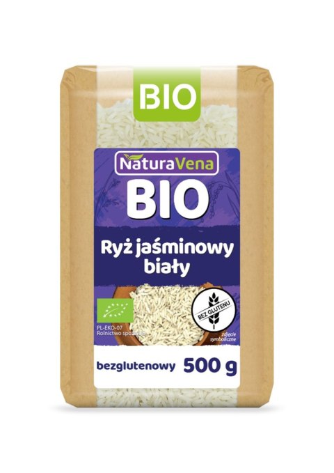 RYŻ JAŚMINOWY BIAŁY BEZGLUTENOWY BIO 500 g - NATURAVENA NATURAVENA BIO RYŻ JAŚMINOWY BIAŁY BEZGLUTENOWY BIO 500 g - NATURAVENA NATURAVENA BIO