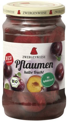 ŚLIWKI POŁÓWKI W LEKKIM SYROPIE BEZGLUTENOWE BIO 360 g (180 g) (SŁOIK) - ZWERGENWIESE ZWERGENWIESE (pasty, musy, sosy)