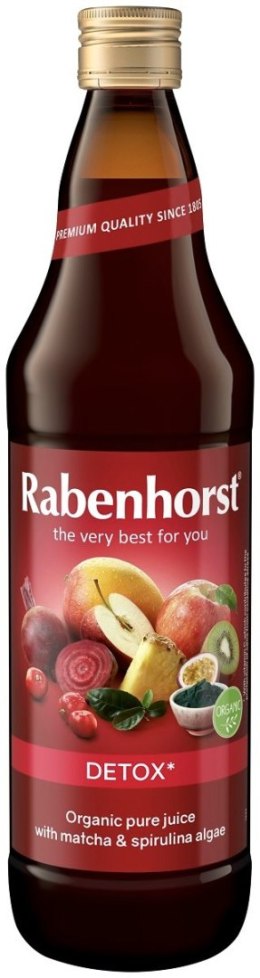 SOK WIELOOWOCOWY NFC DETOX Z BURAKIEM, MATCHĄ I SPIRULINĄ BIO 750 ml - RABENHORST RABENHORST (soki, napoje)