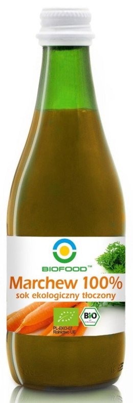 SOK Z MARCHWI NFC BEZGLUTENOWY BIO 300 ml - BIOFOOD BIOFOOD (soki, przetwory, octy, olej kokosowy)