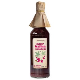 SYROP MALINA Z MIODEM 500 ml - PROSTO ZE WSI PROSTO ZE WSI (soki przecierowe)