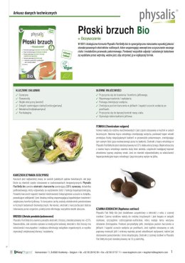 TABLETKI NA PŁASKI BRZUCH BIO 45 szt. - PHYSALIS PHYSALIS (olejki eteryczne, suplementy)