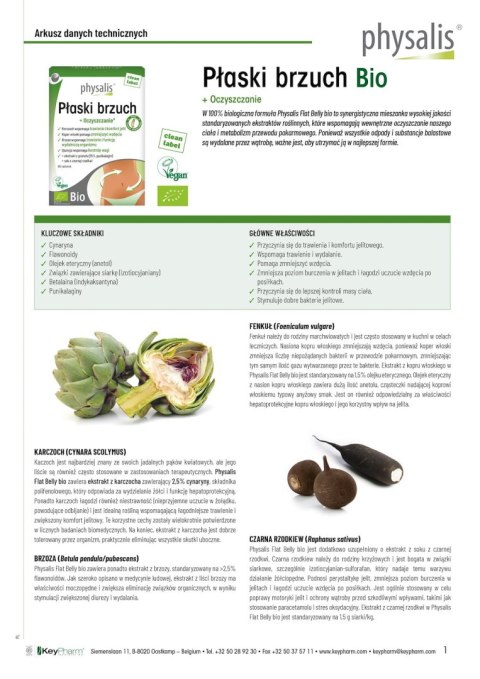 TABLETKI NA PŁASKI BRZUCH BIO 45 szt. - PHYSALIS PHYSALIS (olejki eteryczne, suplementy) TABLETKI NA PŁASKI BRZUCH BIO 45 szt. - PHYSALIS PHYSALIS (olejki eteryczne, suplementy)