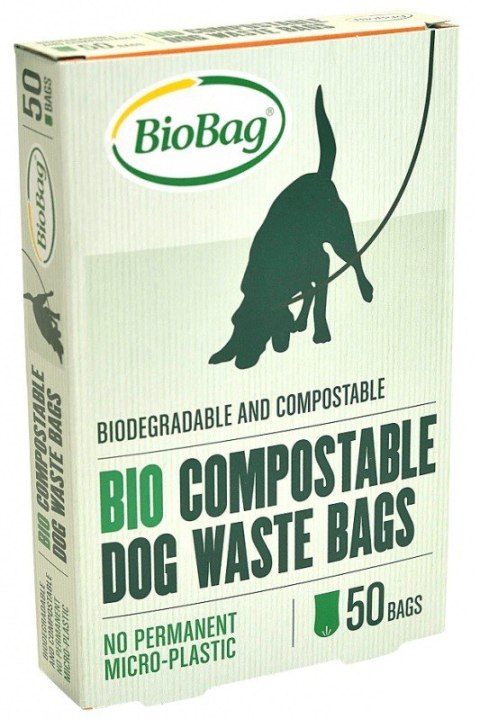 WORKI NA PSIE ODCHODY 50 szt. (KOMPOSTOWALNE I BIODEGRADOWALNE) - BIOBAG BIOBAG (worki na odpady)