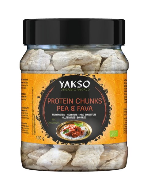 ZAMIENNIK MIĘSA Z BIAŁKA GROCHU I BOBU BEZGLUTENOWY BIO 100 g - YAKSO YAKSO (sosy sojowe, prażynki) ZAMIENNIK MIĘSA Z BIAŁKA GROCHU I BOBU BEZGLUTENOWY BIO 100 g - YAKSO YAKSO (sosy sojowe, prażynki)
