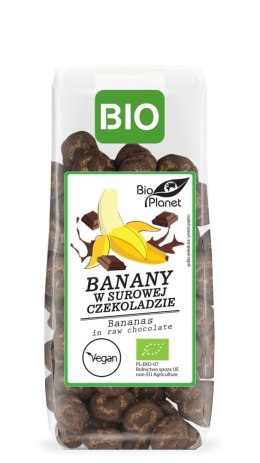 BANANY W SUROWEJ CZEKOLADZIE BIO 100 g - BIO PLANET BIO PLANET - seria PRZEKĄSKI