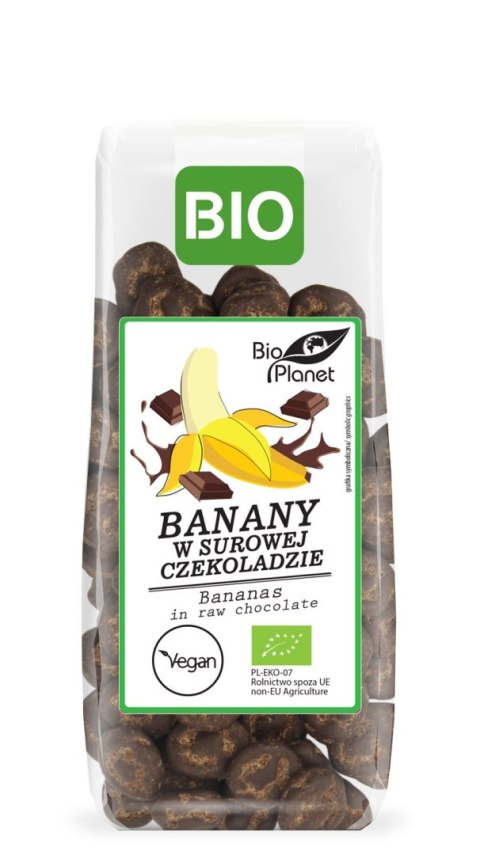 BANANY W SUROWEJ CZEKOLADZIE BIO 100 g - BIO PLANET BIO PLANET - seria PRZEKĄSKI